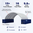 Gold Mountain Fortified 50'x40'x17' Double Truss Container Shelter