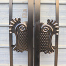 20x8 ft Steel Dual Swing Driveway Gate