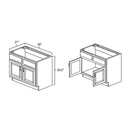 30 Inch Hickory Shaker Single Sink Bathroom Vanity