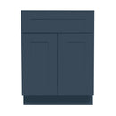 24 Inch Navy Blue Shaker Single Sink Bathroom Vanity