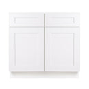 36 Inch White Shaker Single Sink Bathroom Vanity