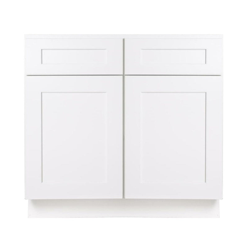 36 Inch White Shaker Single Sink Bathroom Vanity