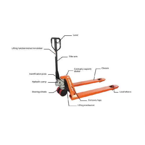 NobleLift Standard Duty Pallet Jack 5500 lbs Capacity 27''x48'' Forks - PH000084