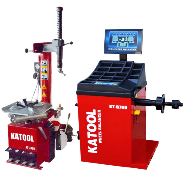 Katool 2.5 HP Tire Changer Wheel Changers Combo Wheel Balancer (T800+B760) - T800+B760