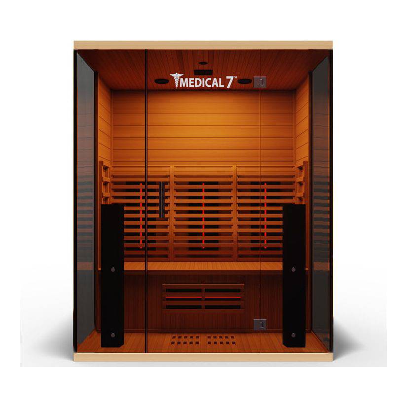 Medical Saunas 7 Ultra Full Spectrum Infrared Sauna with Red Light Therapy (3 Person) - Serenity Provision