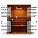 Medical Saunas 7 Ultra Full Spectrum Infrared Sauna with Red Light Therapy (3 Person) - Serenity Provision
