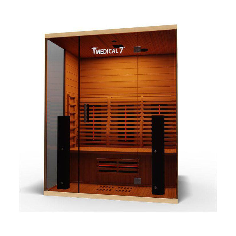 Medical Saunas 7 Ultra Full Spectrum Infrared Sauna with Red Light Therapy (3 Person) - Serenity Provision