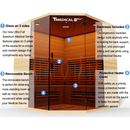 Medical Saunas 8 Plus V2 Ultra Full Spectrum Infrared Sauna with Red Light Therapy (6 Person) - Serenity Provision