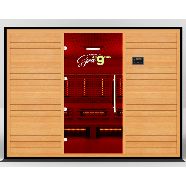 Medical Saunas Commercial Spa 489 with Red Light Therapy (9 Person) - Serenity Provision