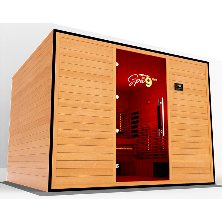 Medical Saunas Commercial Spa 489 with Red Light Therapy (9 Person) - Serenity Provision