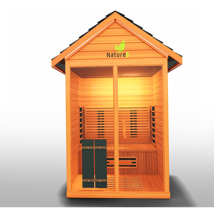 Medical Saunas Nature 6 Infrared Outdoor Sauna (3 Person) - Serenity Provision