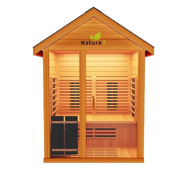 Medical Saunas Nature 7 Hybrid Outdoor Sauna (4 Person) - Serenity Provision