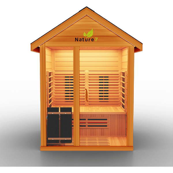 Medical Saunas Nature 7 Hybrid Outdoor Sauna (4 Person) - Serenity Provision