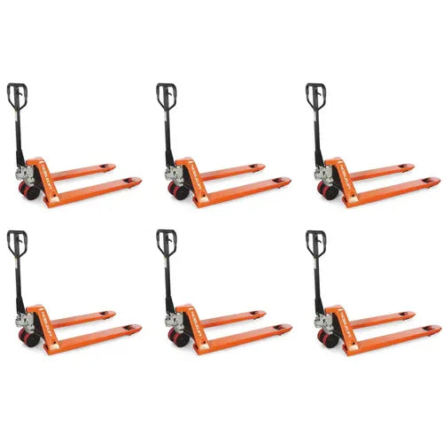 NobleLift Standard Duty Pallet Jack 5500 lbs Capacity 27''x48'' Forks 6 Pack - PH000085