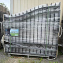 16x8 ft Steel Dual Swing Driveway Gate