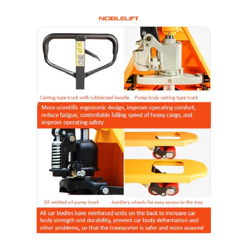 NobleLift Standard Duty Pallet Jack 5500 lbs Capacity 27''x48'' Forks - PH000084