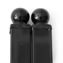 10'x4"x4" Gate Post with Brackets for Dual Swing Driveway Gates, Set of 2