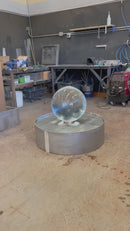 Aura Clear Sphere Fountain | Crystal Ball Modern Contemporary Water Feature