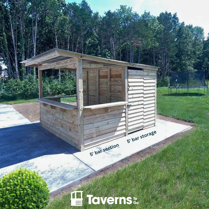 Taverns-To-Go 10 x 10 ft The Storehouse Backyard Patio Bar