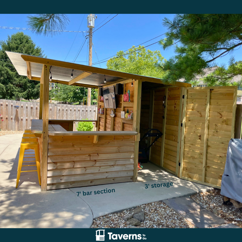 Taverns-To-Go 10 x 10 ft The Storehouse Backyard Patio Bar