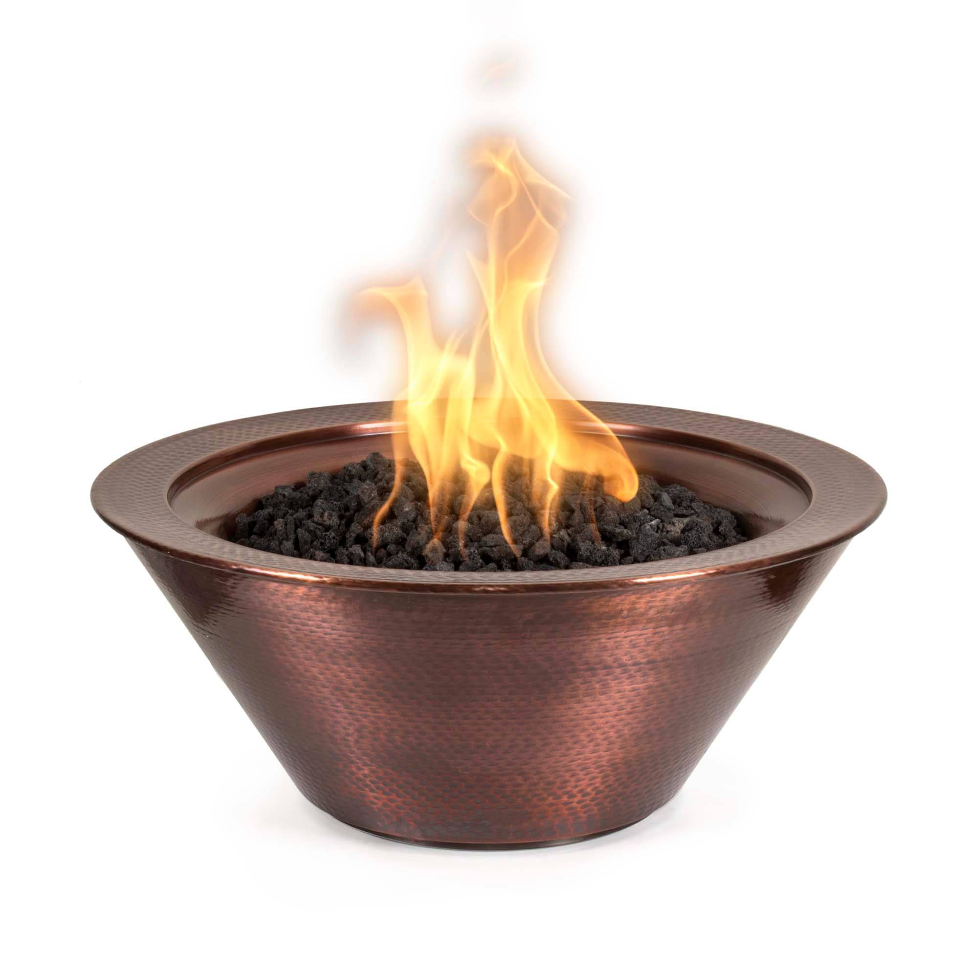 The Outdoor Plus Cazo Fire Bowl Hammered Copper OPT-XXX-XXNWF - Serenity Provision
