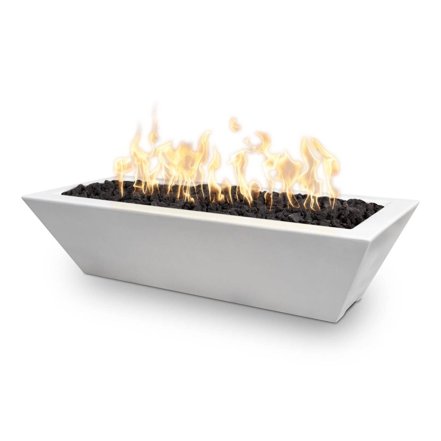 The Outdoor Plus Maya Fire Bowl Linear Powder Coated Metal OPT-XXXXMPCFO - Serenity Provision