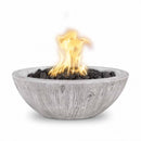 The Outdoor Plus Sedona Fire Bowl Wood Grain GFRC Concrete OPT-27RWGFO - Serenity Provision