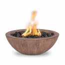 The Outdoor Plus Sedona Fire Bowl Wood Grain GFRC Concrete OPT-27RWGFO - Serenity Provision