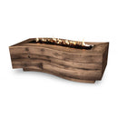 The Outdoor Plus Big Sur Fire Pit Wood Grain GFRC Concrete OPT-BGSRXX - Serenity Provision