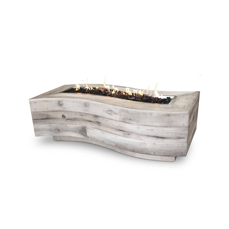 The Outdoor Plus Big Sur Fire Pit Wood Grain GFRC Concrete OPT-BGSRXX - Serenity Provision