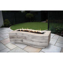 The Outdoor Plus Big Sur Fire Pit Wood Grain GFRC Concrete OPT-BGSRXX - Serenity Provision