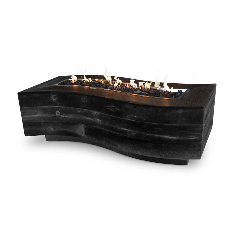 The Outdoor Plus Big Sur Fire Pit Wood Grain GFRC Concrete OPT-BGSRXX - Serenity Provision