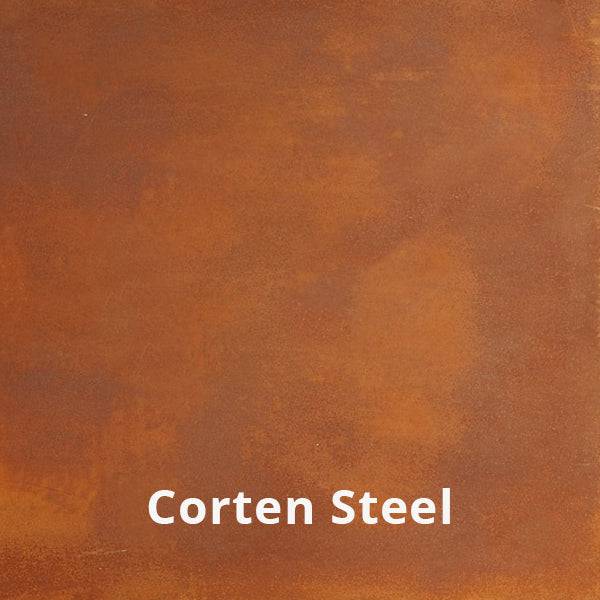 The Outdoor Plus Cabo Square Fire Pit Corten Steel OPT-CBSQXXCS - Serenity Provision