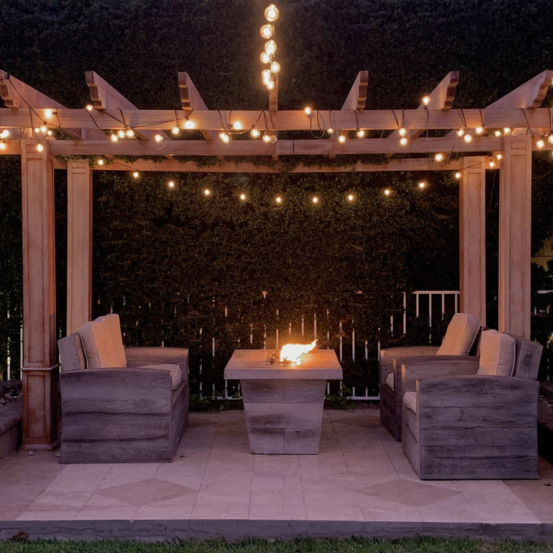 The Outdoor Plus Carson Fire Pit Wood Grain GFRC Concrete OPT-CRSXXXX - Serenity Provision