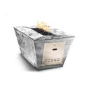 The Outdoor Plus Plymouth Rectangular Fire Pit Wood Grain GFRC Concrete OPT-PLMXXXXLW - Serenity Provision