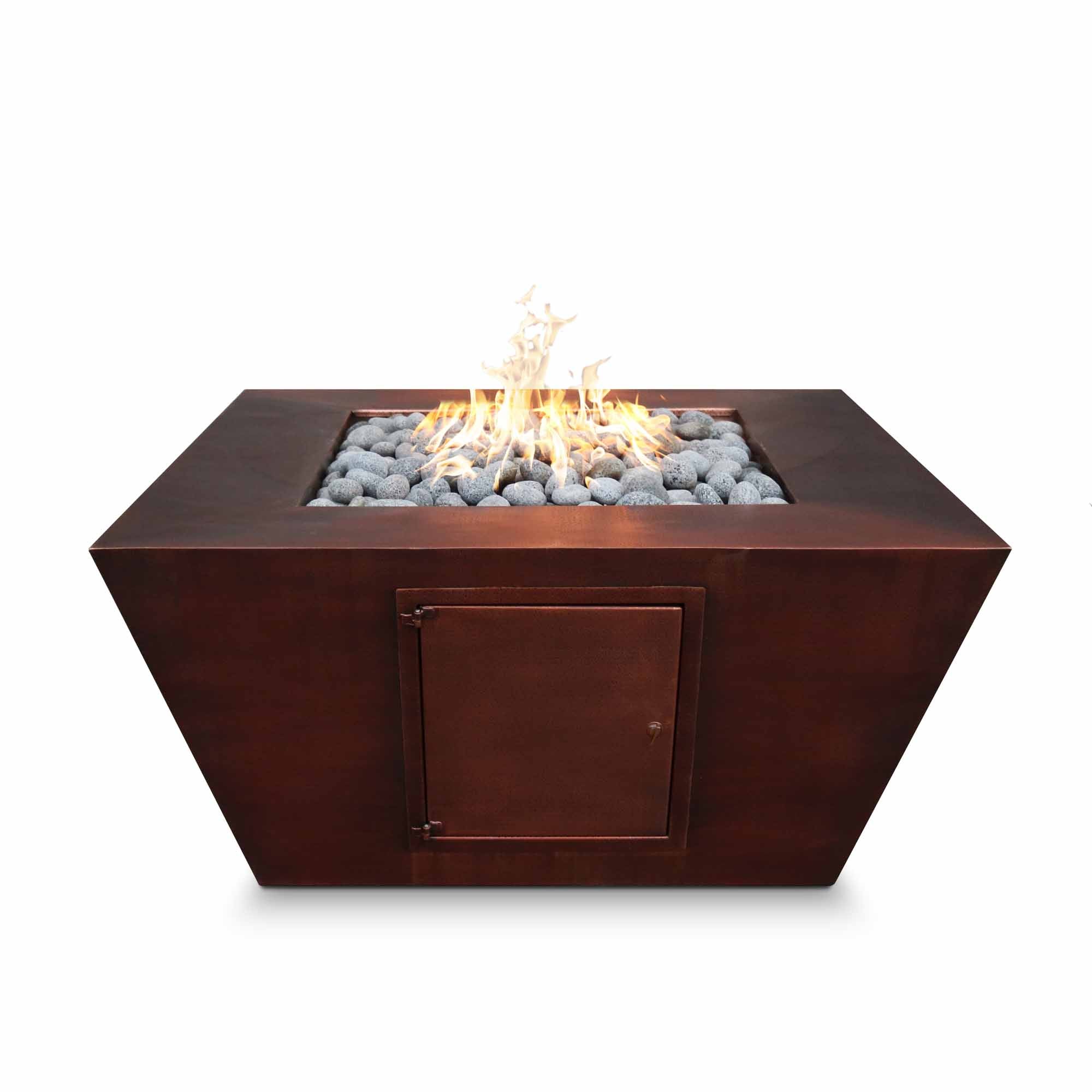 The Outdoor Plus Redan Fire Pit Hammered Copper OPT-SQXXCPM - Serenity Provision