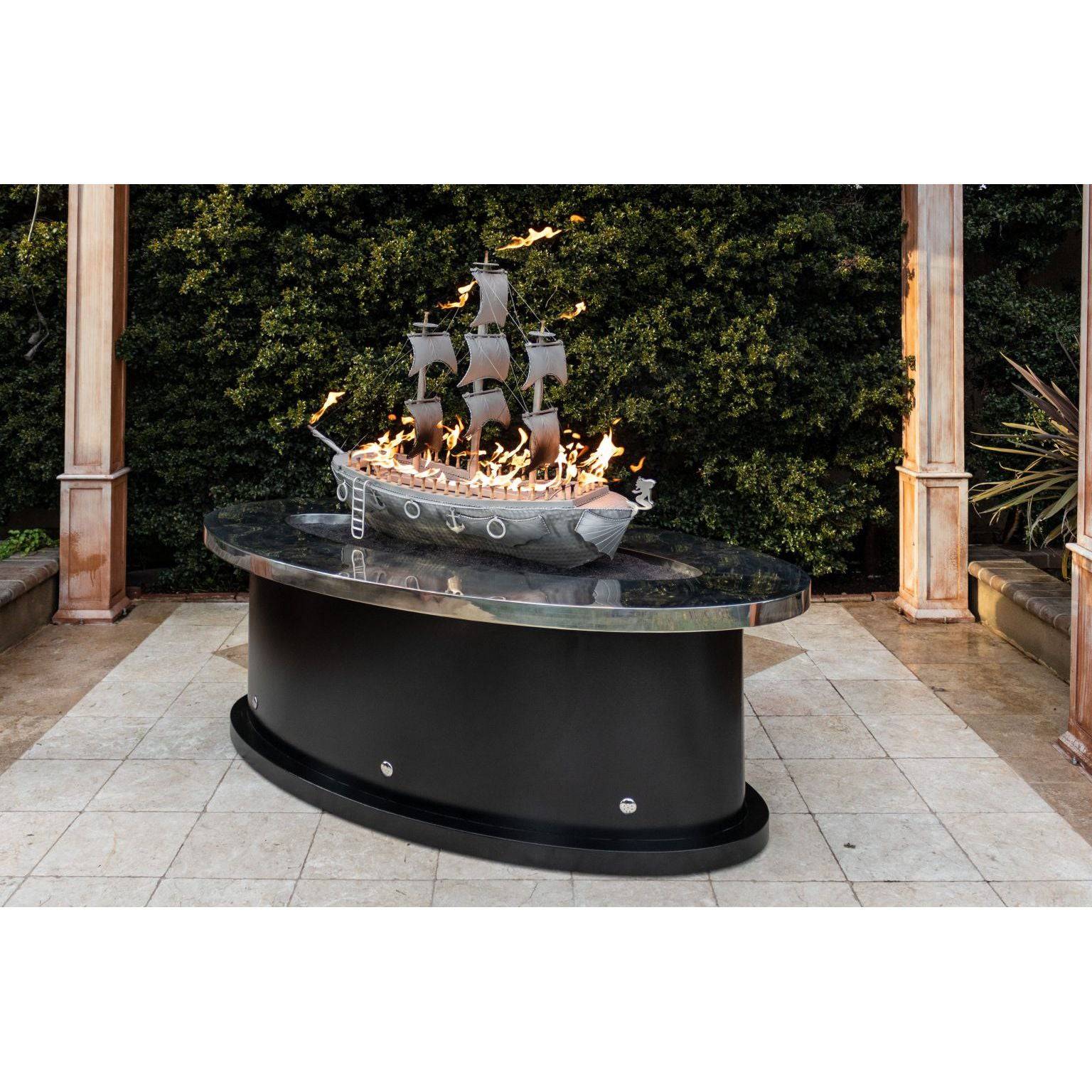 The Outdoor Plus La Pinta Fire Table Stainless Steel Top OPT-PNT72 - Serenity Provision