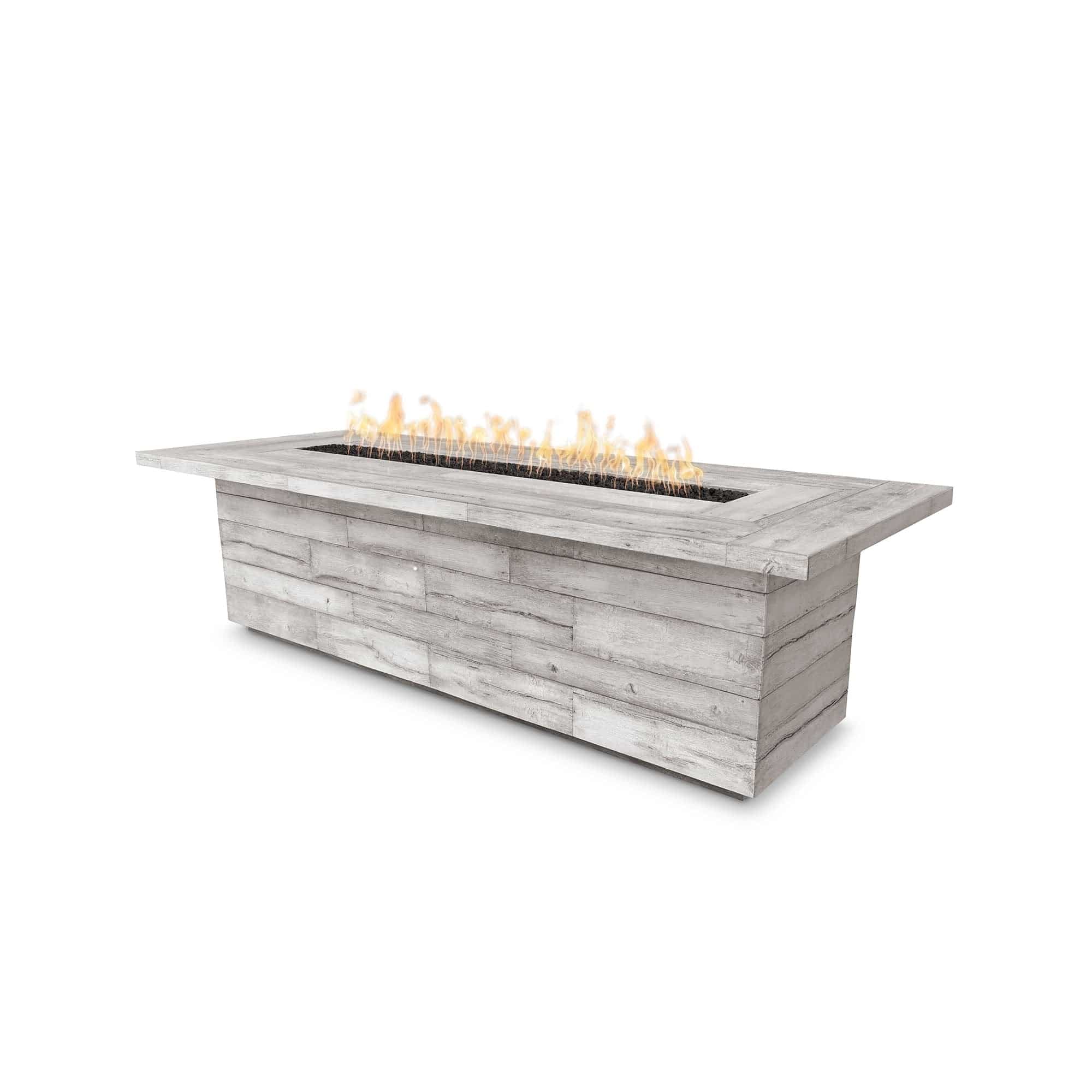 The Outdoor Plus Laguna Fire Table Wood Grain GFRC Concrete OPT-LGNGFXXX - Serenity Provision