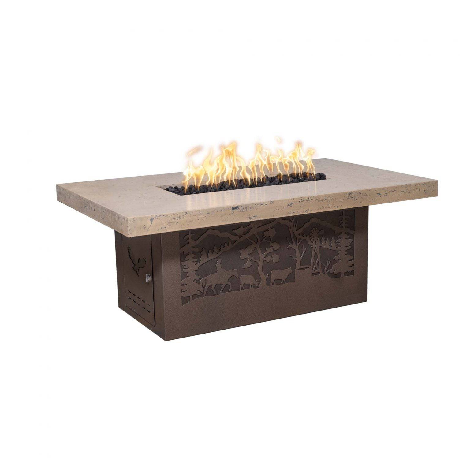 The Outdoor Plus Rectangular Outback Fire Pit OPT-OBCRXX - Serenity Provision
