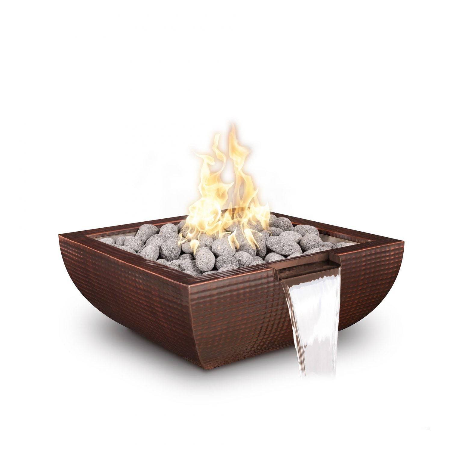 The Outdoor Plus Avalon Fire & Water Bowl Hammered Patina Copper OPT-XXAVCPFW - Serenity Provision