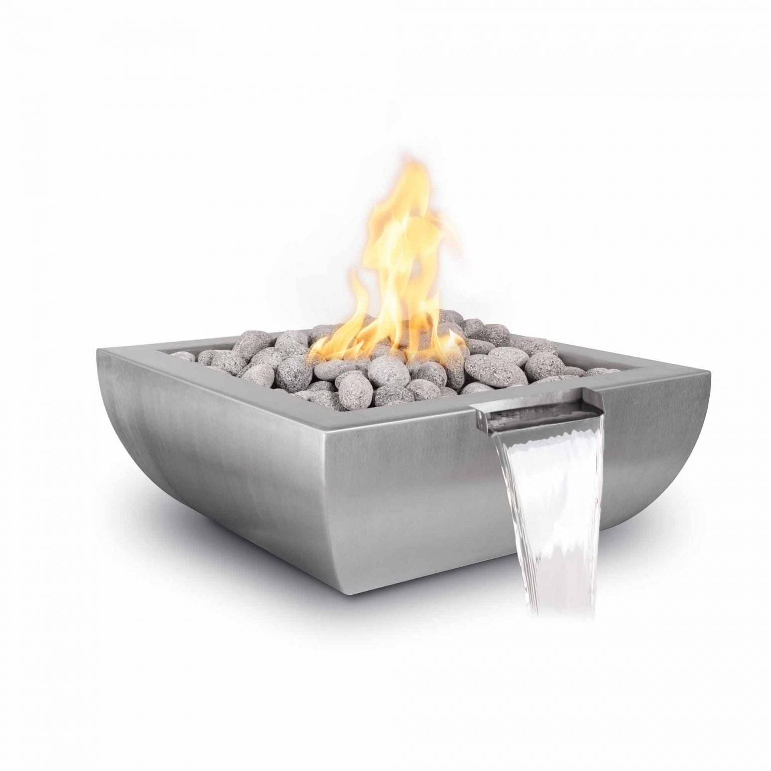 The Outdoor Plus Avalon Fire & Water Bowl Stainless Steel OPT-XXAVSSFW - Serenity Provision