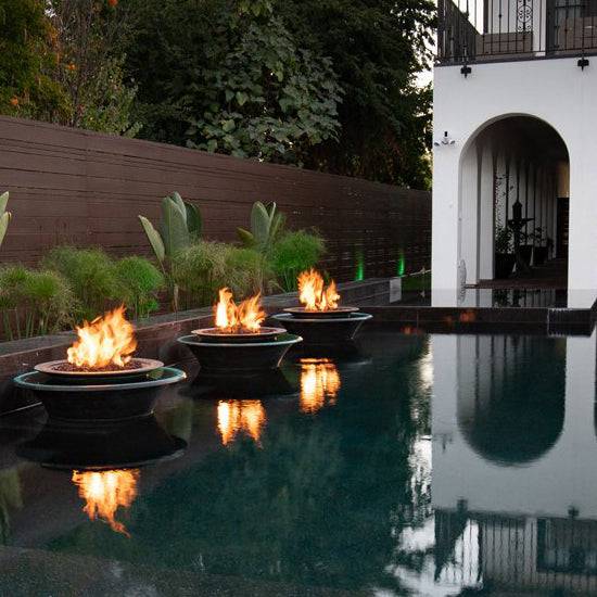 The Outdoor Plus Cazo Fire & Water Bowl 360° Spill Copper OPT-XXFW360 - Serenity Provision