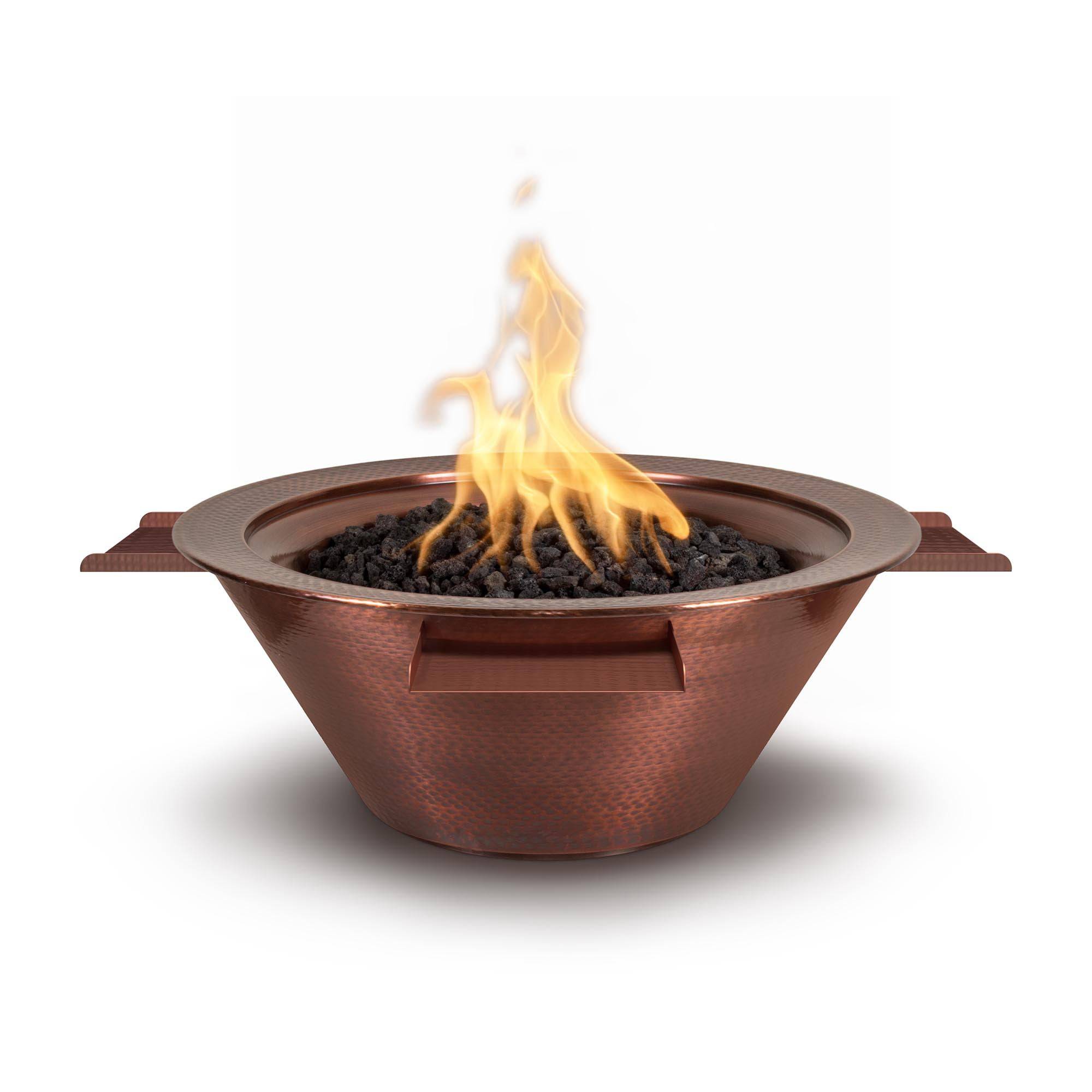 The Outdoor Plus Cazo Fire & Water Bowl 4-Way Spill Copper OPT-4WXX - Serenity Provision