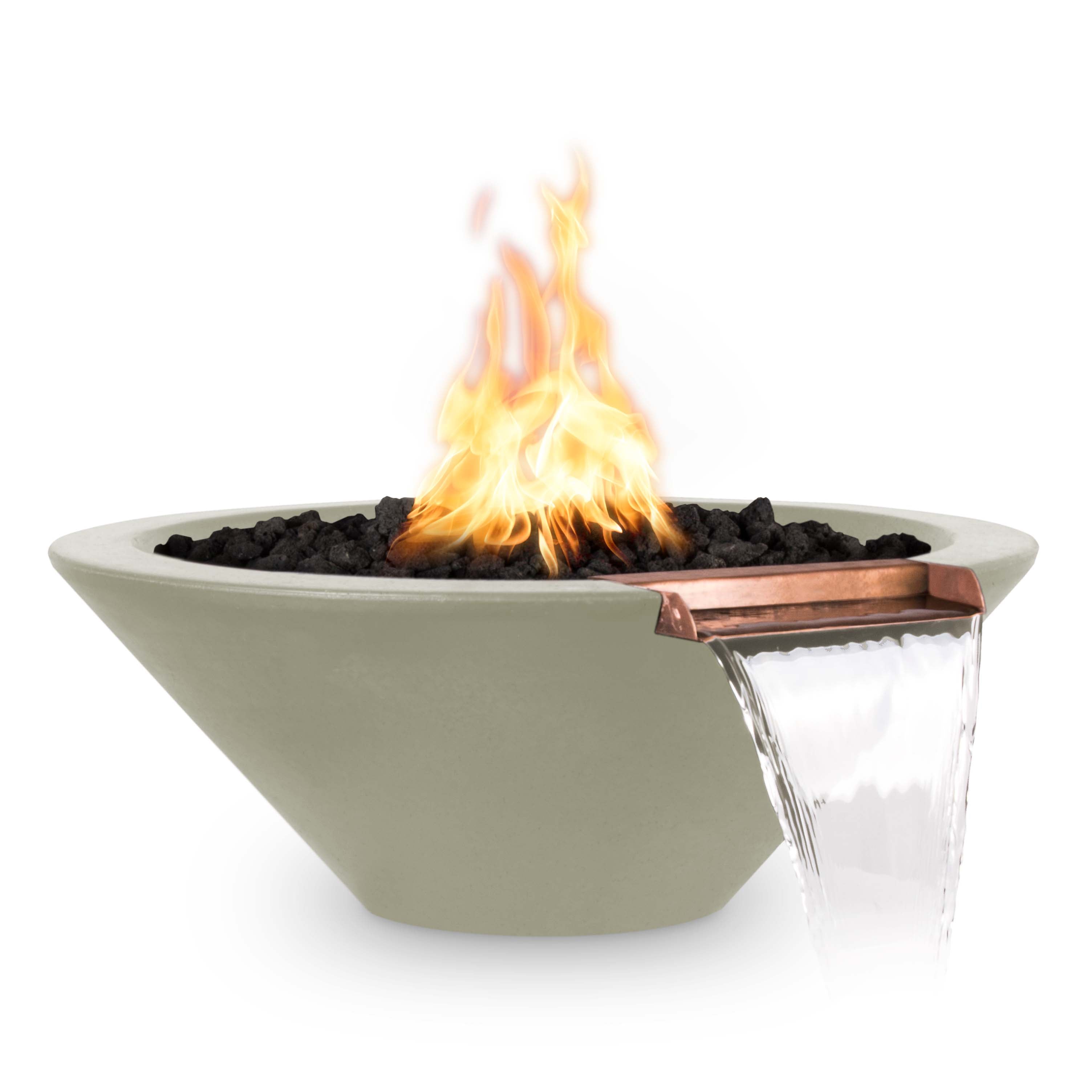 The Outdoor Plus Cazo Fire & Water Bowl GFRC Concrete OPT-XXRFW - Serenity Provision