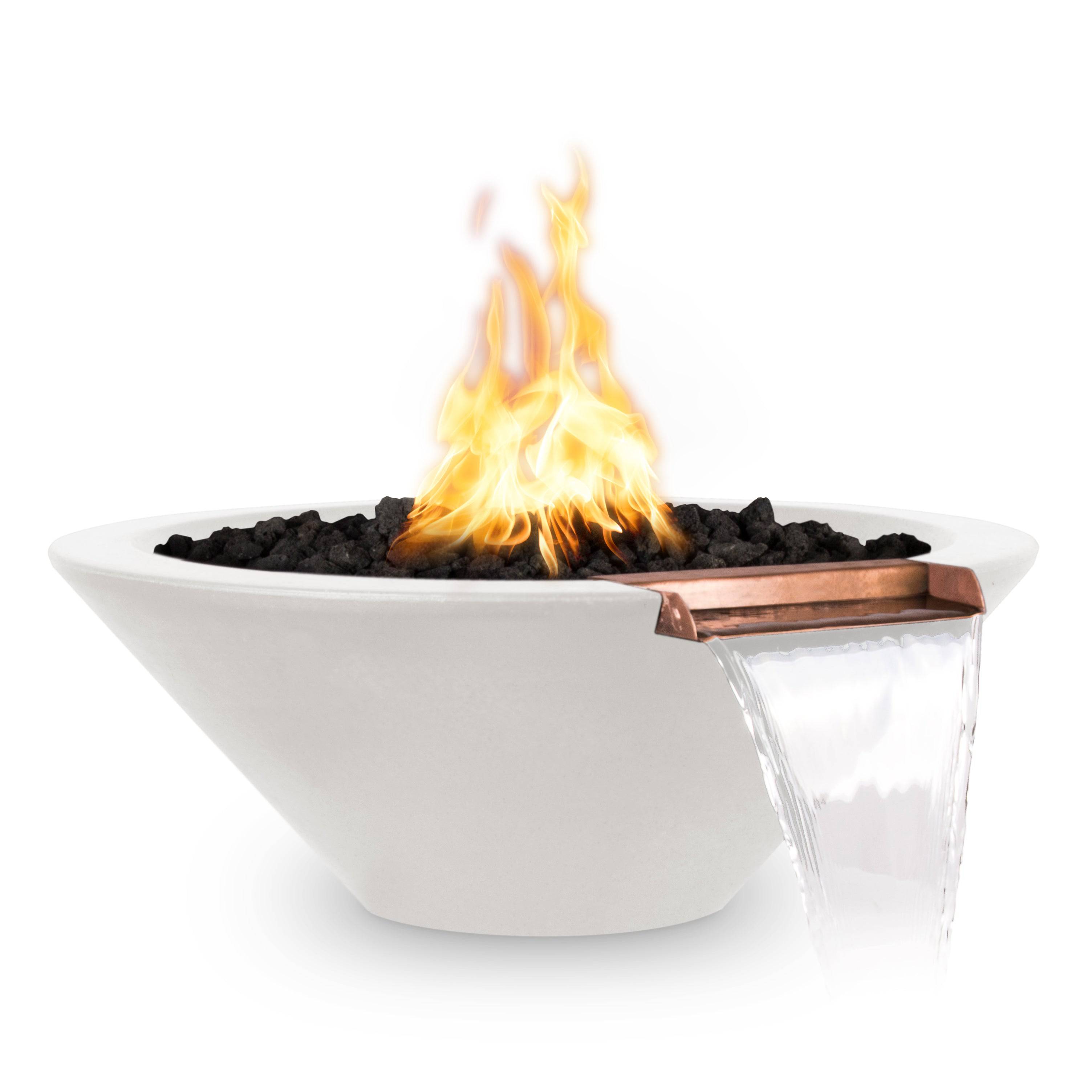 The Outdoor Plus Cazo Fire & Water Bowl GFRC Concrete OPT-XXRFW - Serenity Provision