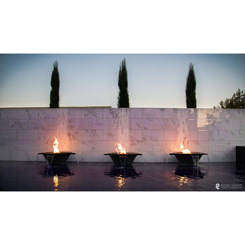 The Outdoor Plus Cazo Fire & Water Bowl GFRC Concrete OPT-XXRFW - Serenity Provision