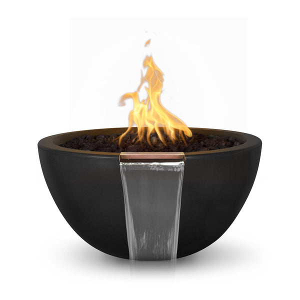 The Outdoor Plus Luna Fire & Water Bowl GFRC Concrete OPT-LUNFWXX - Serenity Provision