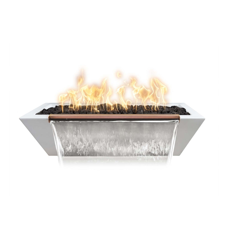 The Outdoor Plus Maya Fire & Water Bowl Linear GFRC OPT-4820MFW - Serenity Provision