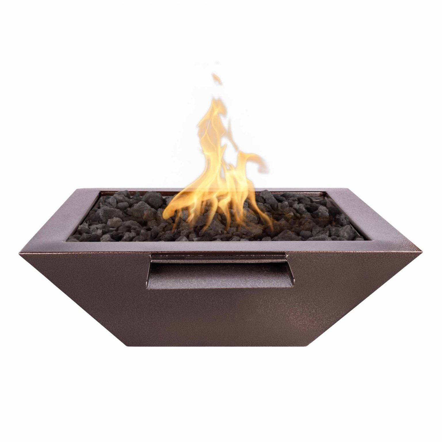 The Outdoor Plus Maya Fire & Water Bowl Powder Coated Metal OPT-XXSQPCFW - Serenity Provision