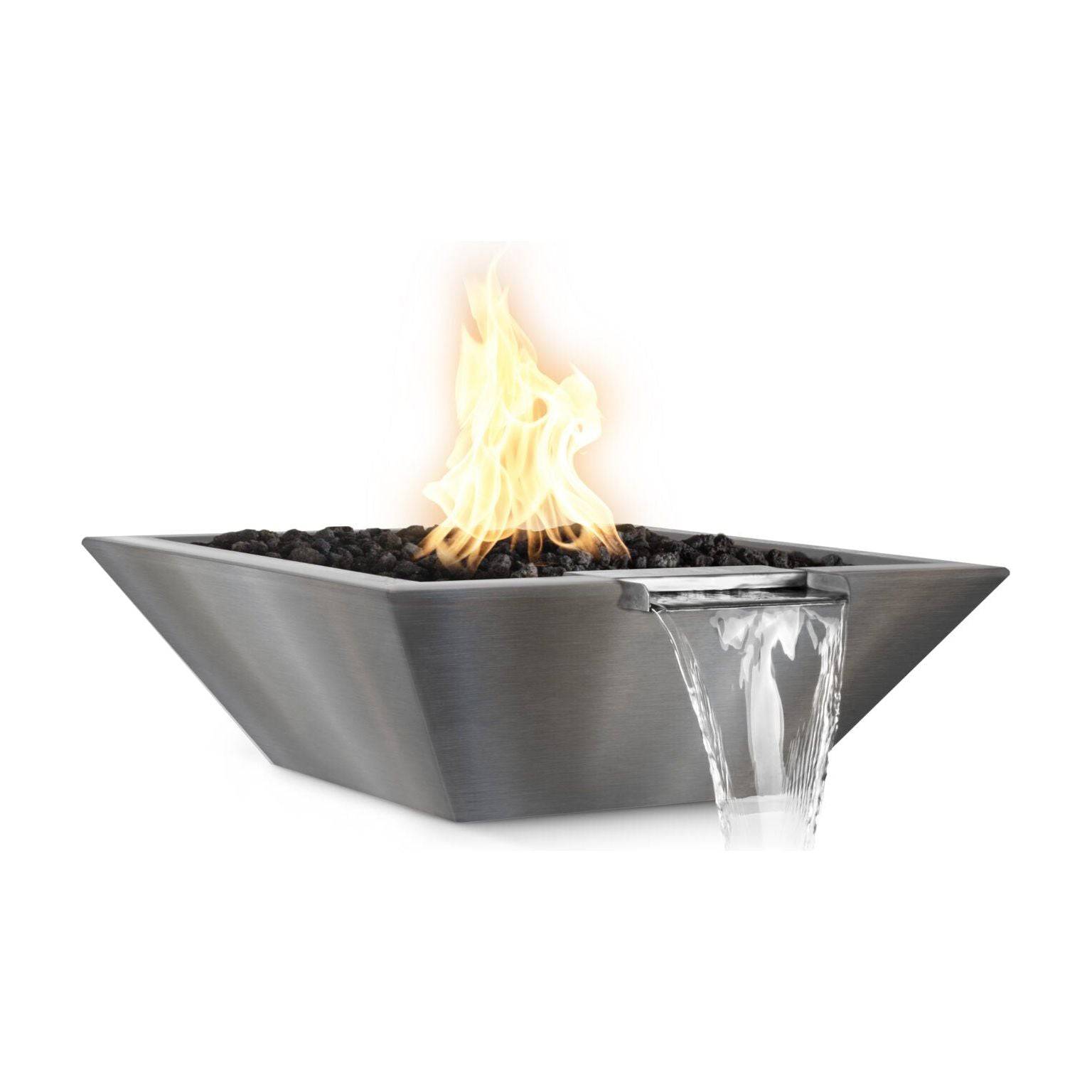 The Outdoor Plus Maya Fire & Water Bowl Stainless Steel OPT-XXSQSSFW - Serenity Provision